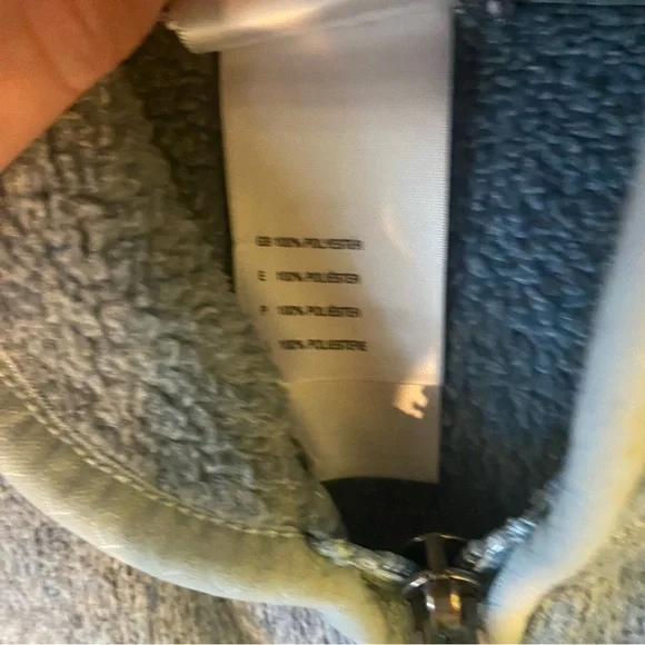 The North Face Women's Light Gray/Lite blue Zip-Up Jacket sz M - Picture 6 of 10